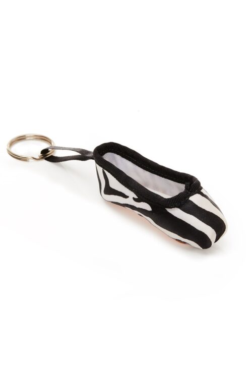 zebra-keyring Zebra Pointe Shoe Keyring