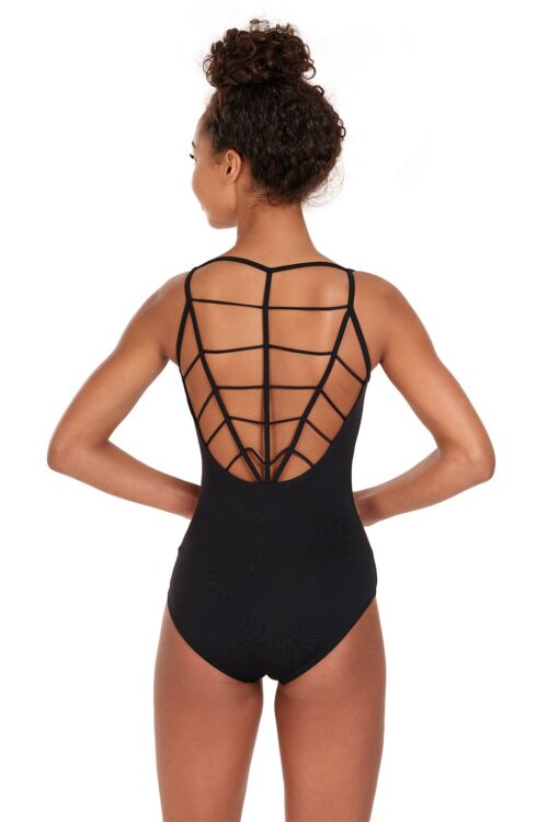 Chevron Web Back Camisole Leotard