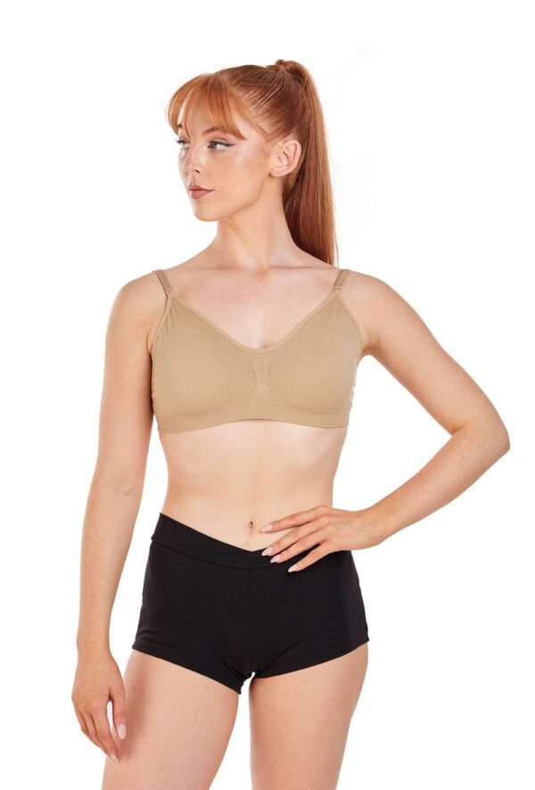 bra Seamless Clear Back Bra with Removable Pads