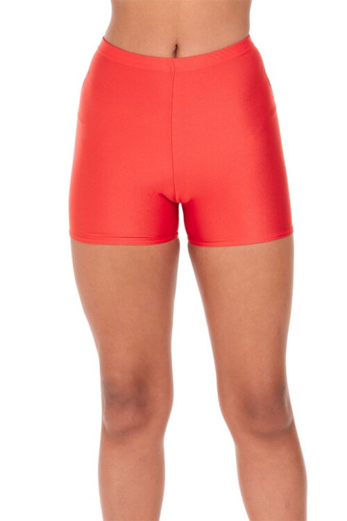 red-hotpants-front Bargain Lycra Hot Pant Shorts