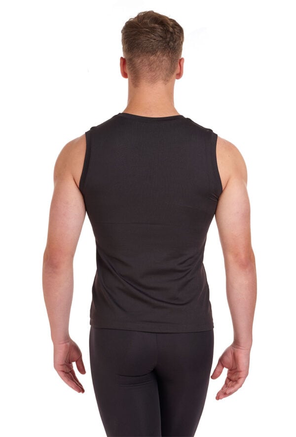 Bloch-men's-vest-black-back Men's Fitted Muscle Top
