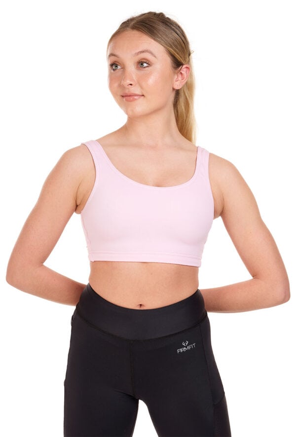 MBB-pink-front Minimal Bounce Bra - Microfibre