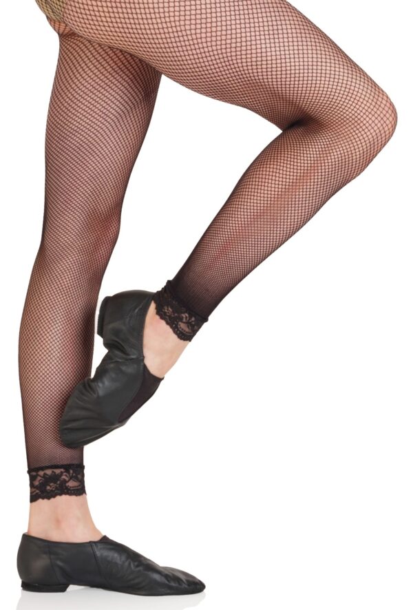 footless-fishnet-w.lace Value Footless Fishnet Tights with Lace Trim