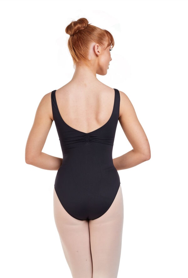 31232-back Meryl Pinch Front and Back Tank Leotard