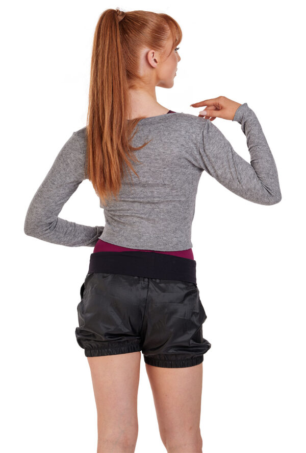 5298-back Sweat-it-out Shorts with Soft Wide Waistband