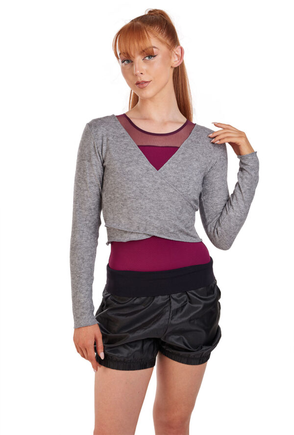 5298-front Sweat-it-out Shorts with Soft Wide Waistband