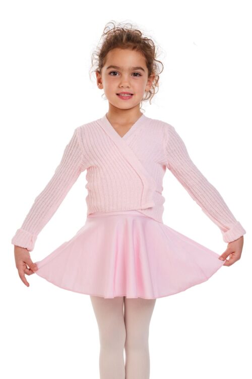 Children's Ribbed Crossover Cardigan