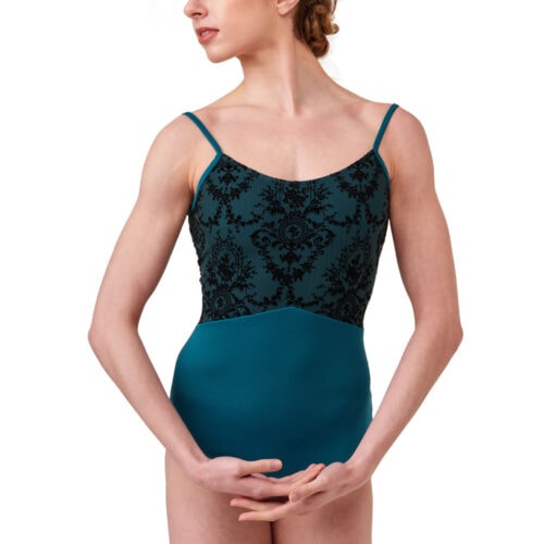 Bodymernilastap - Camisole Flock Mesh Leotard