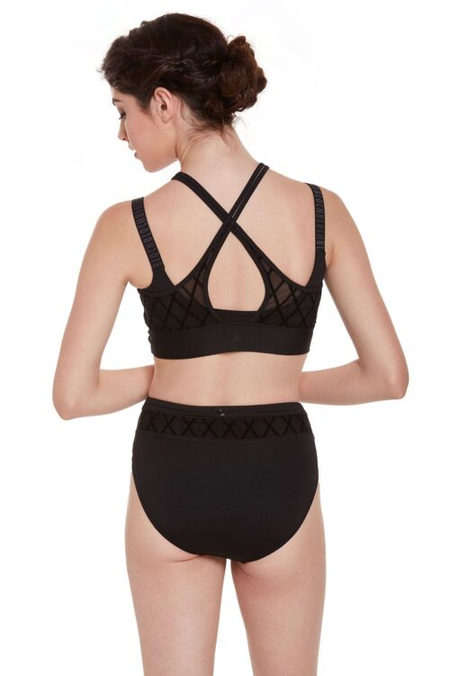 Diamond Mesh High Waist Briefs