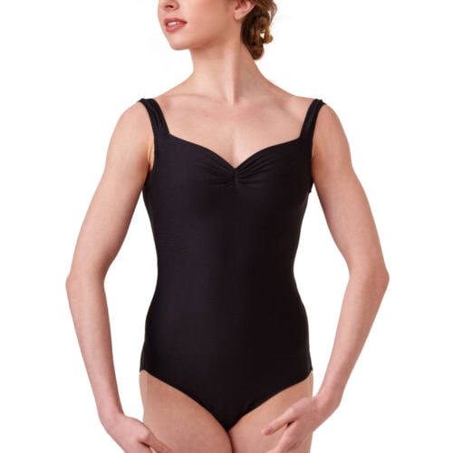 Faustine - Tank Leotard with U-Back and Pinch Front