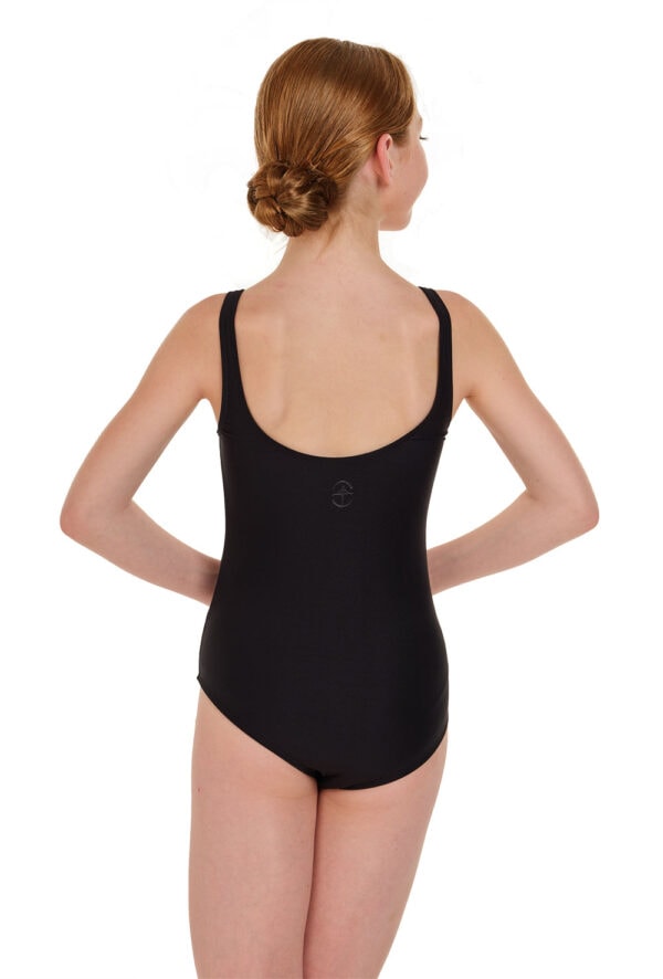 Faustine-back-Alicia Faustine - Kids Tank Leotard with U-Back and Pinch Front