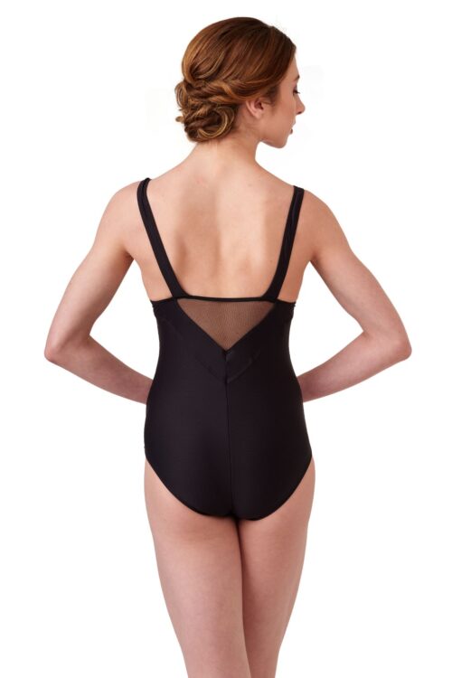 Cypres - Tank Leotard with Stretch Tulle Inserts
