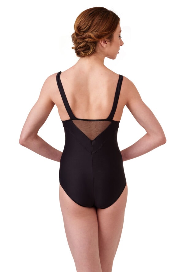 Cypres - Tank Leotard with Stretch Tulle Inserts