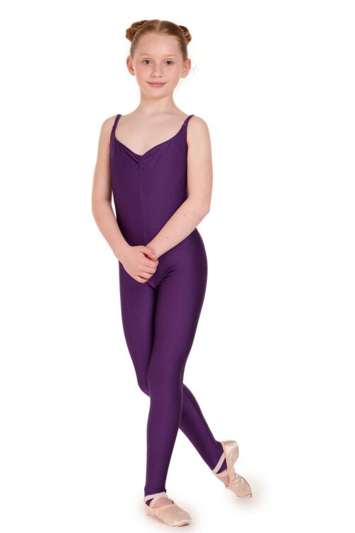 Shiny Lycra Camisole Unitard - Kids