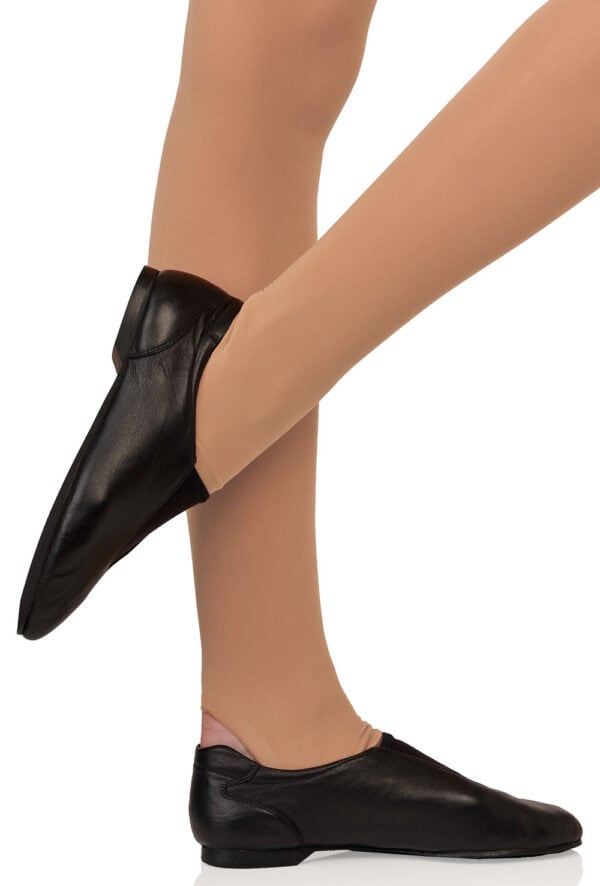 Porselli-gusset-jazz-shoe Leap Full Sole - Leather Slip-on Jazz Shoe