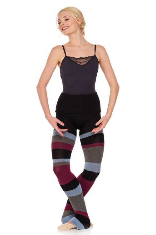 Panlongband- Striped Knit Warm-Up Pants