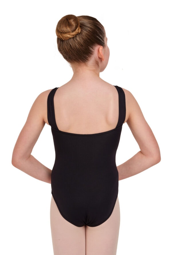 Caroline - Wide Strap Pinch Front Leotard with Princess Seams