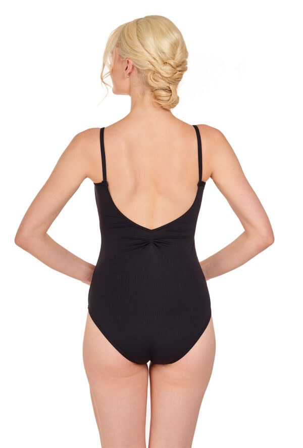 Eloise - Camisole Pinch Front Leotard with Princess Seams