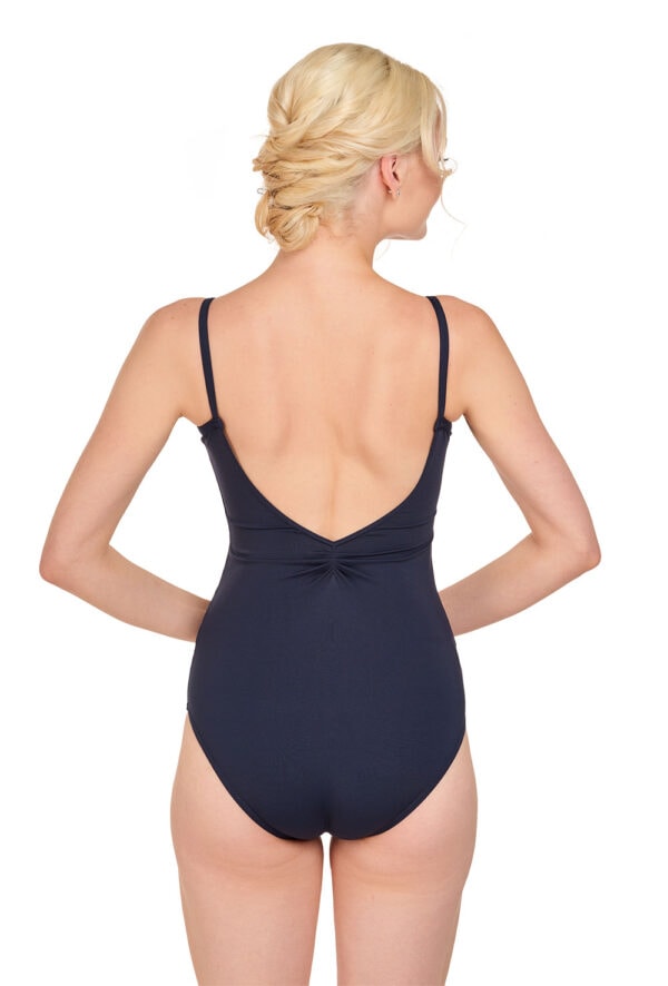 Eloise - Camisole Pinch Front Leotard with Princess Seams