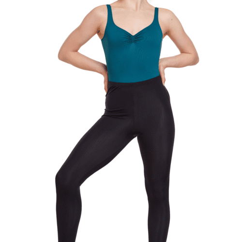 Nylon Lycra Inside Out Footless Black Legging