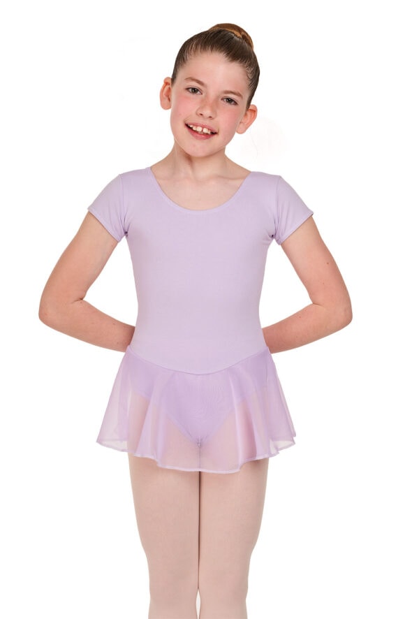 matilda-lilac-front Matilda - Cotton Skirted Ballet Dress with Front Lining