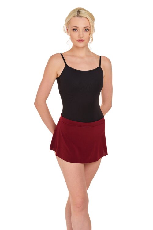 11459W-burg-front Pull-On Skirt
