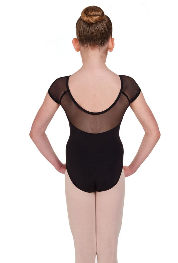Soft Mesh Cap Sleeve Leotard