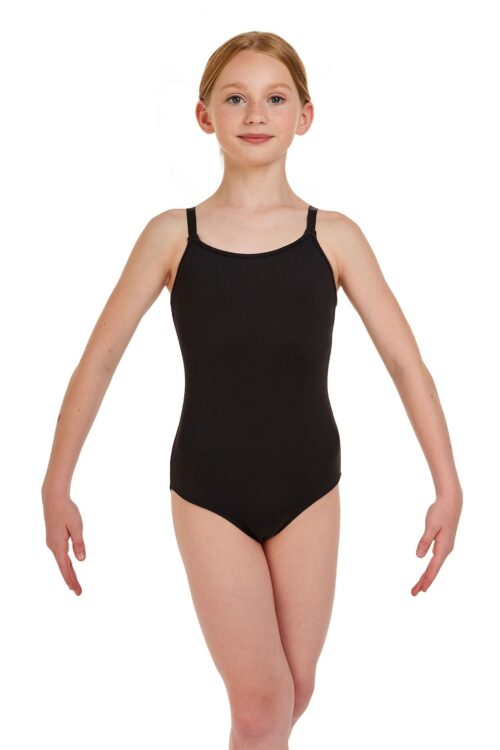 CL8720-front Pranay - Girls Adjustable Strap Leotard
