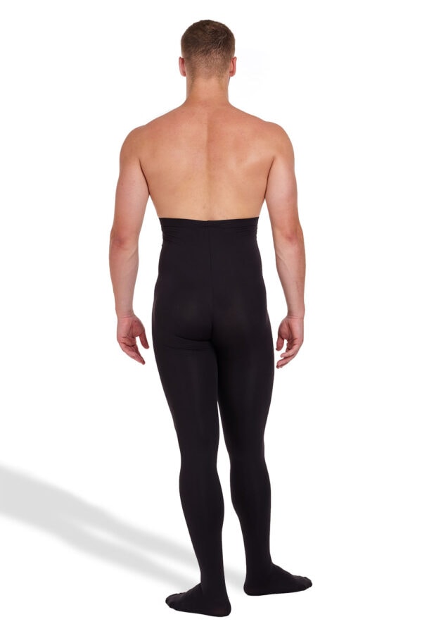 Orion-blk-back Orion - Heavyweight Men's Footed Tights with High Waist