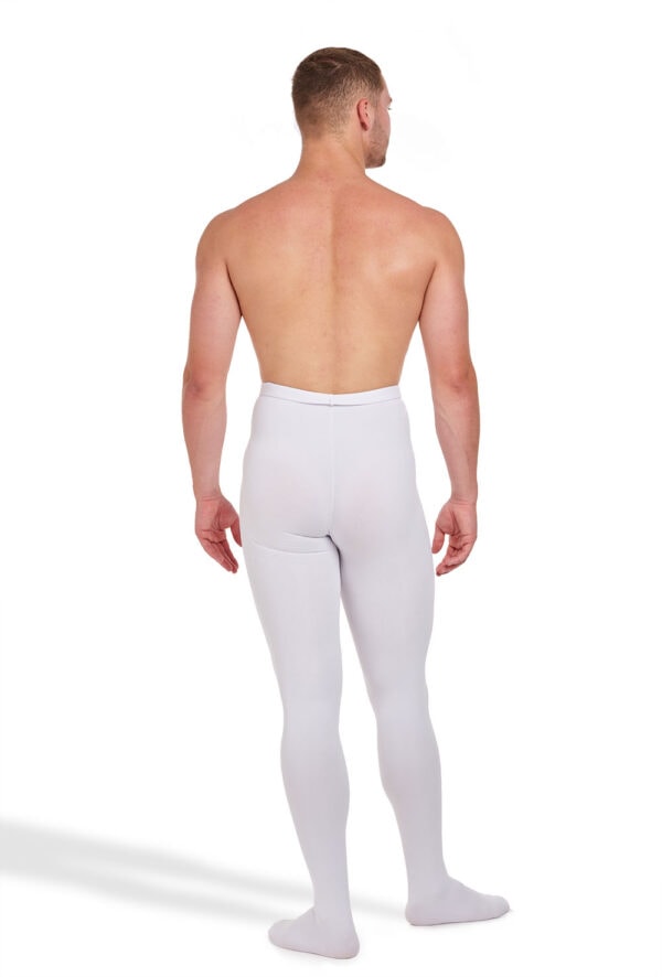 Orion-white-back Orion - Heavyweight Men's Footed Tights with High Waist