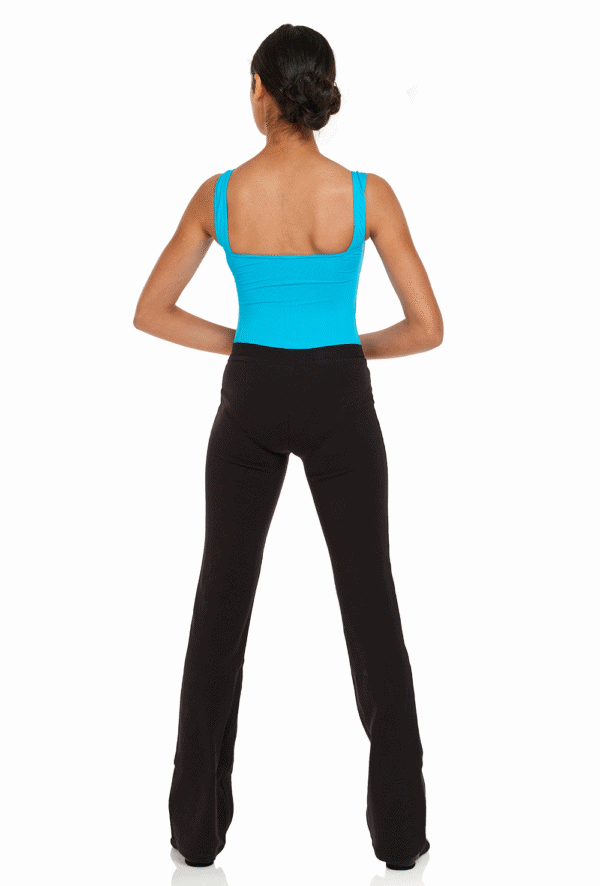 P3618R-back Ecarté - Ladies Cotton V-waist Jazz Pants