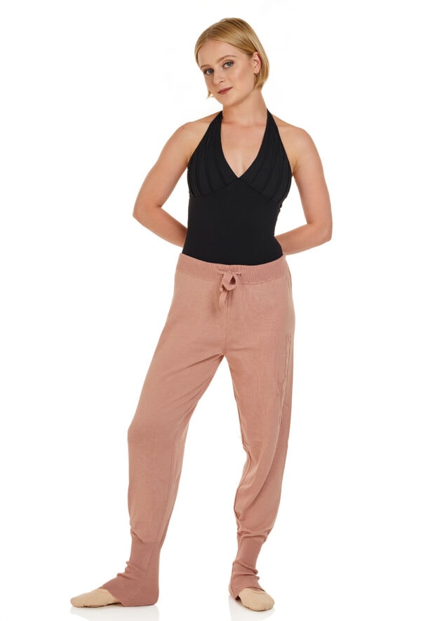 PL-2056AC-pink-front Super-Soft Sweat Pant with Deep Ankle Cuffs