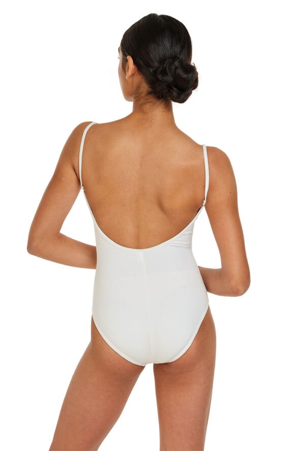 l5407-white-back Sissone - Classic Cotton Camisole Leotard