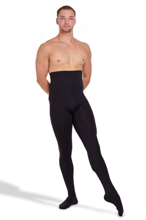 Orion - Heavyweight Men's Footed Tights with High Waist