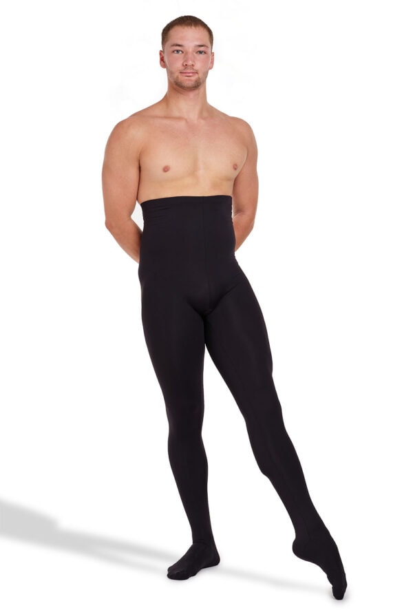 orion-blakc-front Orion - Heavyweight Men's Footed Tights with High Waist