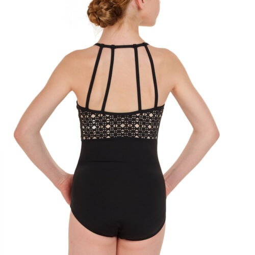 Girls Laser Cut Multi Strap Leotard