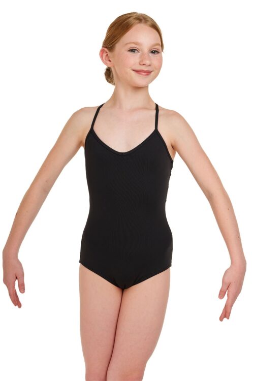 Girls Laser Cut Multi Strap Leotard