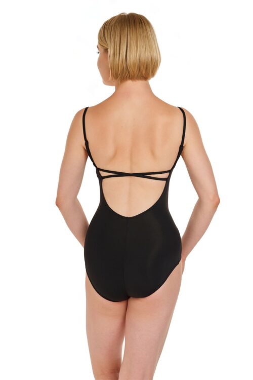 MC826W-back Skylight Breeze - Criss Cross Camisole Leotard with Integral Bra