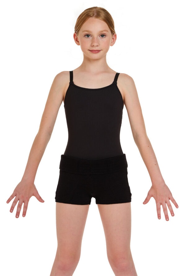 Girls Plait Side Knit Short