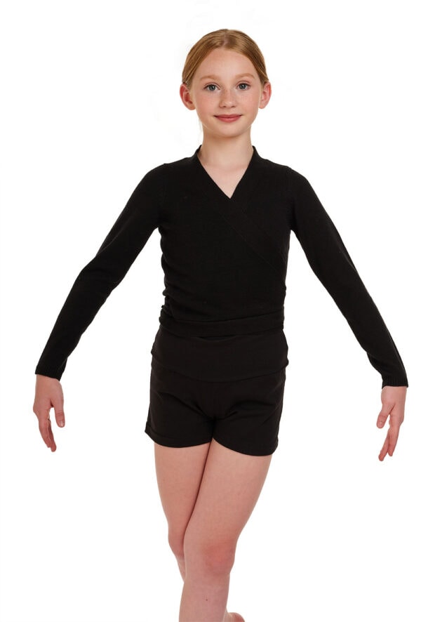 Girls Cotton-rich Crossover Cardigan