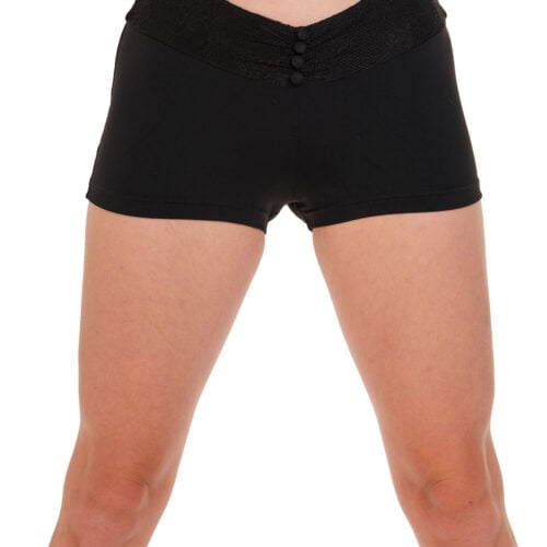 Lace Waist Button Short