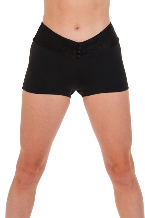 Lace Waist Button Short