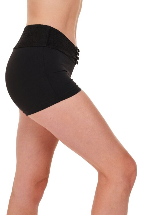 Lace Waist Button Short