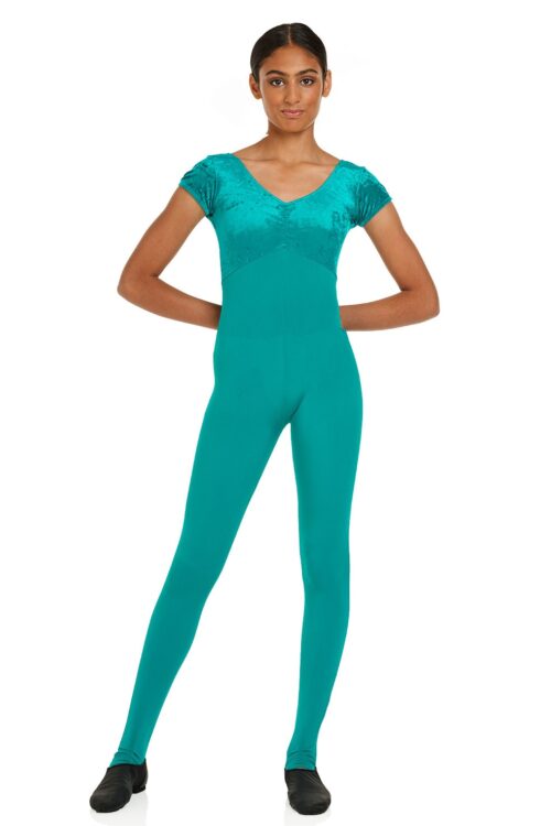 Rose Velour Top Catsuit