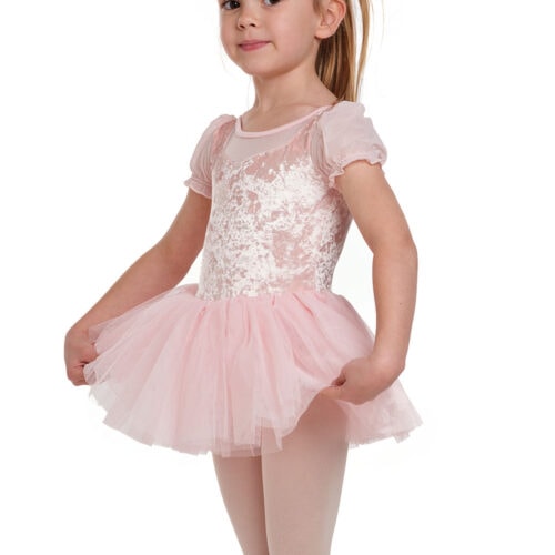 Aubrey- Girls Crushed Velvet and Mesh Tutu