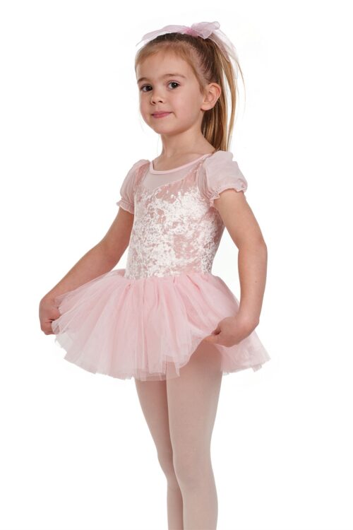 Aubrey- Girls Crushed Velvet and Mesh Tutu