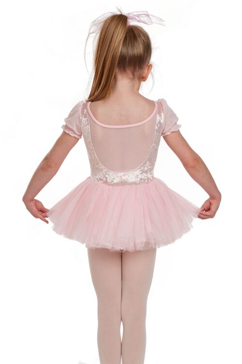 Aubrey- Girls Crushed Velvet and Mesh Tutu