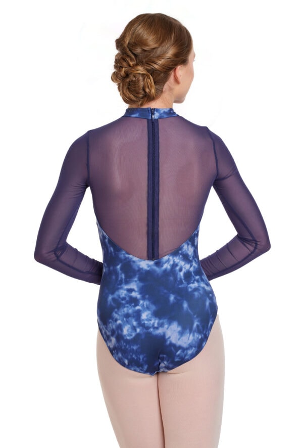 Water Colour High Neck Leotard