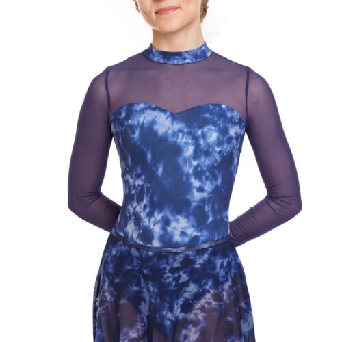 Water Colour Mesh Pull-on Skirt