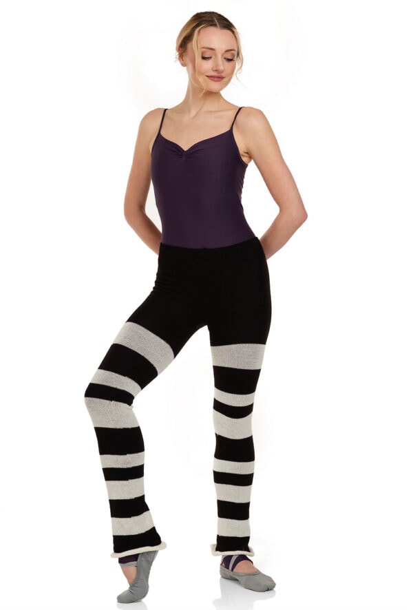 5328-ivory-front Andro - Striped Knit Pants